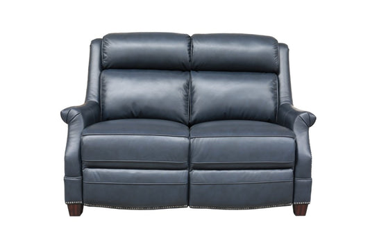 BarcaLounger - Warrendale Power Reclining Loveseat with Power Head Rests Shoreham Blue Leather - 29PH3324570047 veiw 2