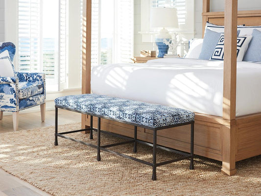 Barclay Butera - Newport Ruby Red Bed Bench, Sandstone - 920-537-40 veiw 2