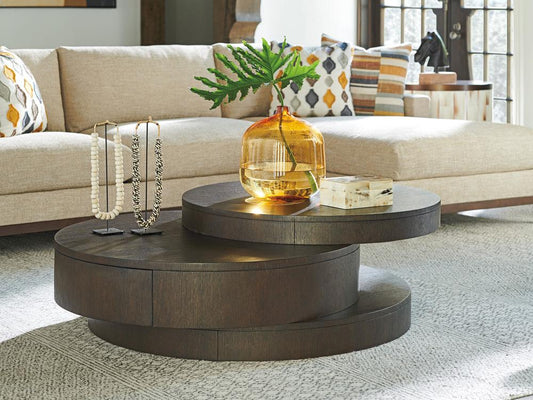 Barclay Butera - Park City Mountaineer Round Cocktail Table, Canyon - 930-941 veiw 2