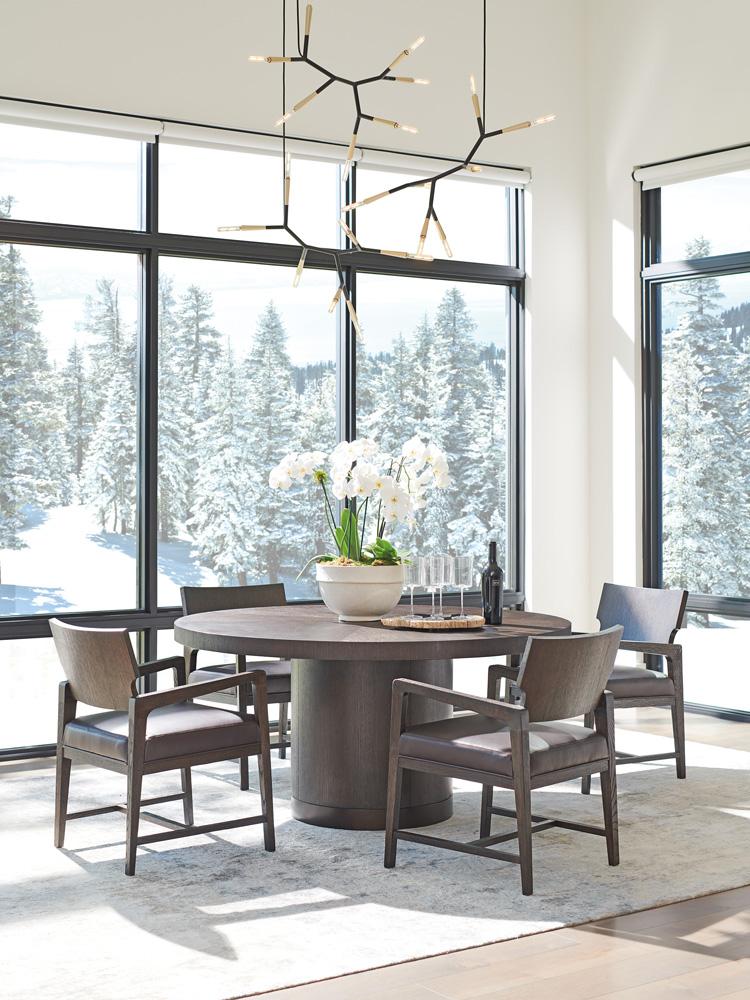 Barclay Butera - Park City Silvercreek Round Dining Table, Canyon - 930-875C veiw 3