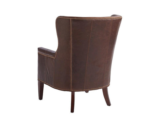 Barclay Butera - Upholstery Avery Leather Wing Chair, Calais - LL5530-11-40 veiw 2