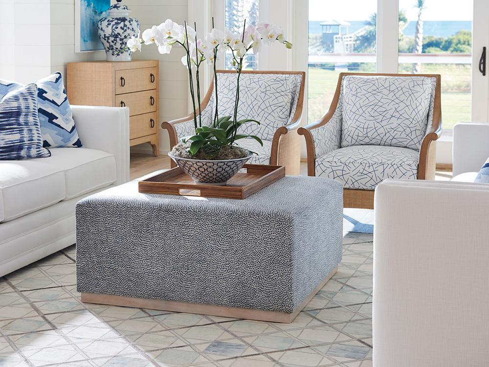 Barclay Butera - Upholstery Clayton Cocktail Ottoman, Cameo Shores - 5455-46-41 veiw 2