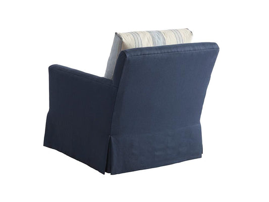 Barclay Butera - Upholstery Harlow Swivel Chair, Navy - 5418-11SW-40 veiw 2