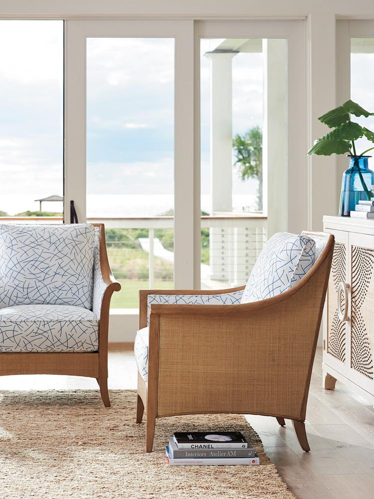 Barclay Butera - Upholstery Nantucket Raffia Chair, Laguna Sands - 5380-11-40 veiw 3