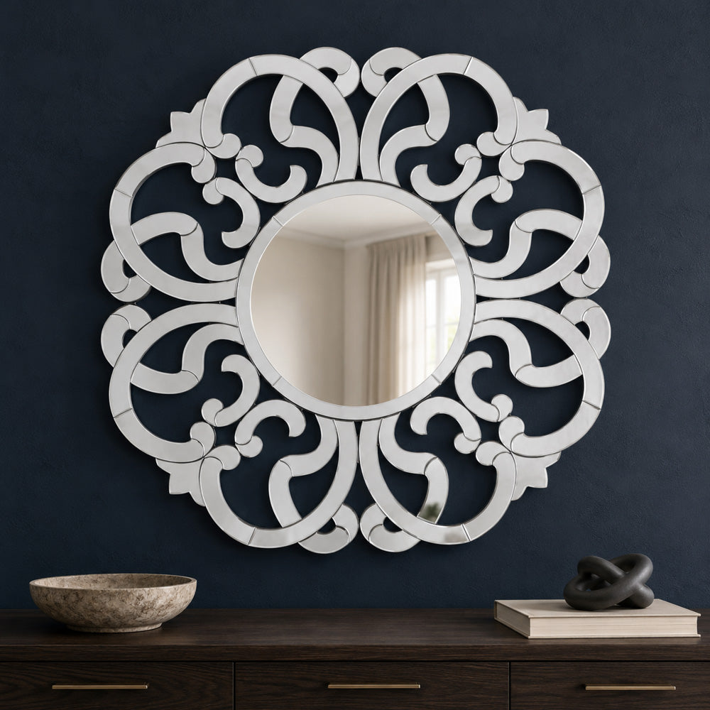 Bassett Mirror - Adventurine 40" Clear Round Wall Mirror - M4936 view 5