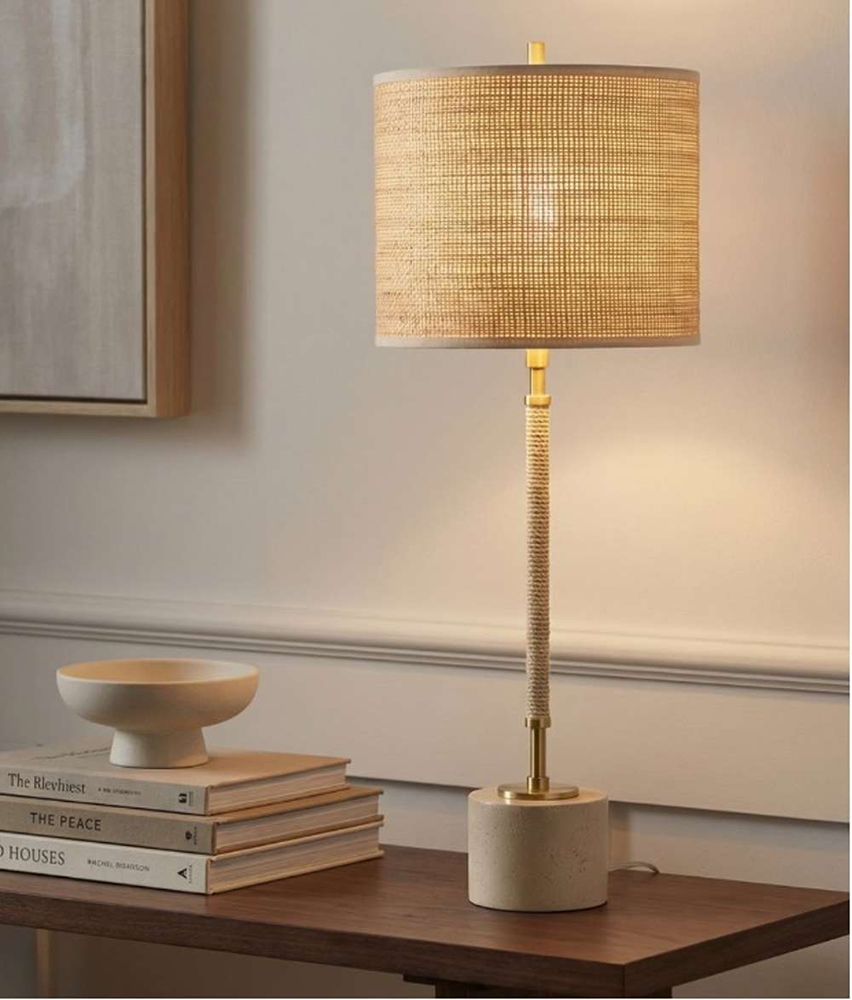 Bassett Mirror - Averin 30" Cream Table Lamp - L4816T view 4