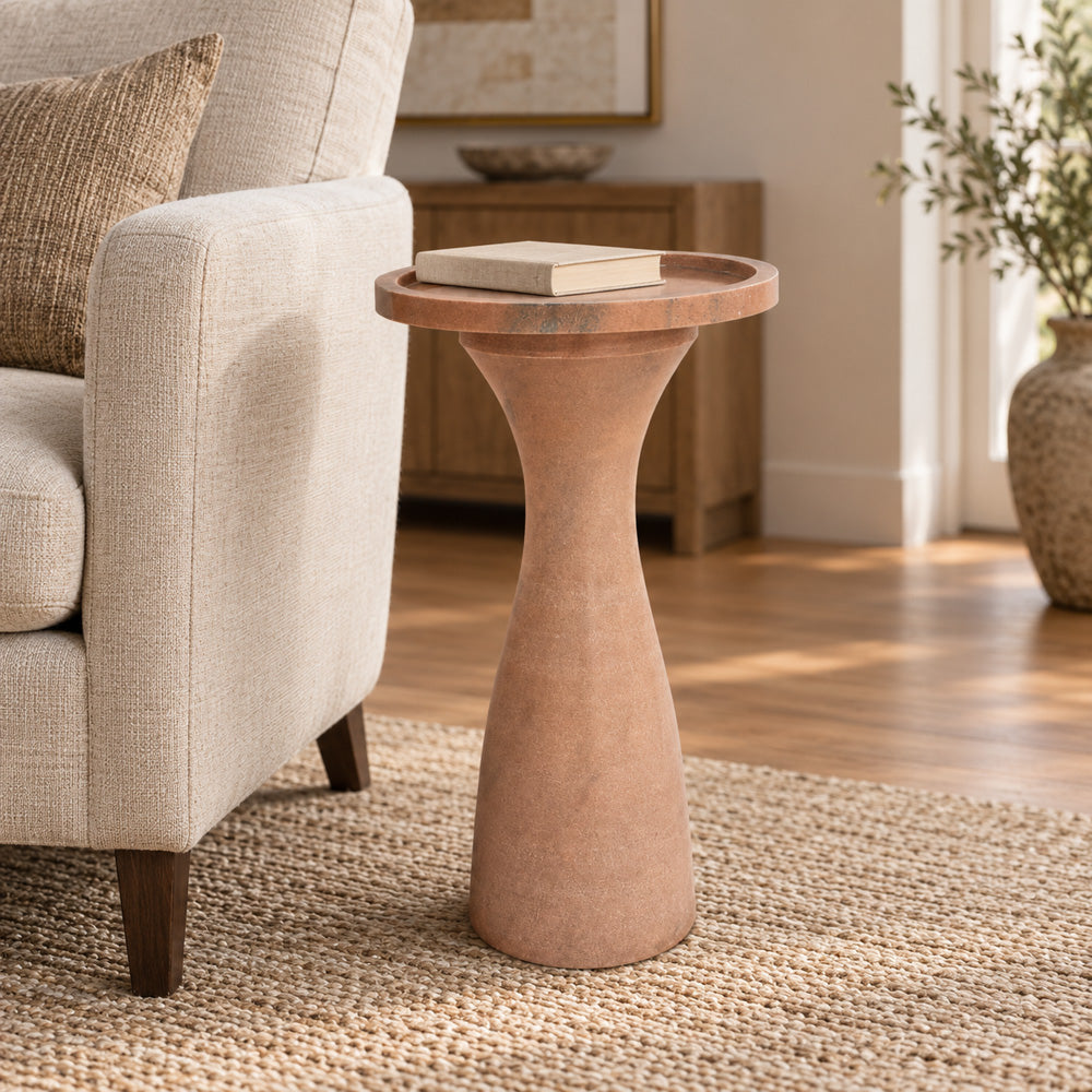 Bassett Mirror - Baird Clay Marble Accent Table - 9113-LR-223 view 3