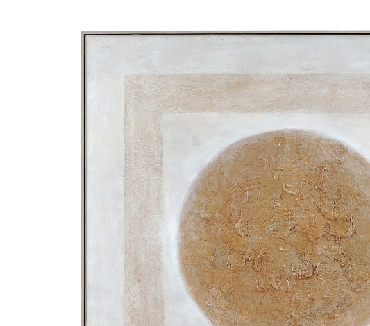 Bassett Mirror - Central Brown Abstract Framed Canvas - 7300-980 view 2