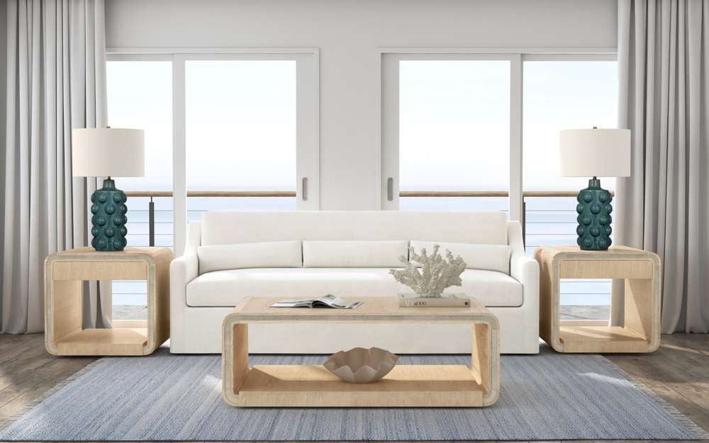Bassett Mirror - Damone Cerused White Oak End Table - 6016-LR-250 view 8
