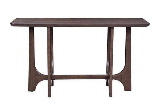 Bassett Mirror - Dunnigan 54" Antique Brown Oak Console Table - 7099-LR-401 view 2