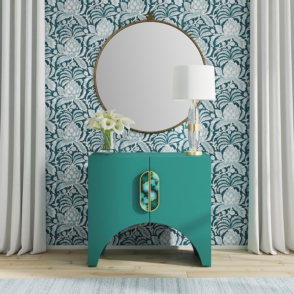 Bassett Mirror - Ezra 45" Brass Rectangular Wall Mirror - M5304 view 7