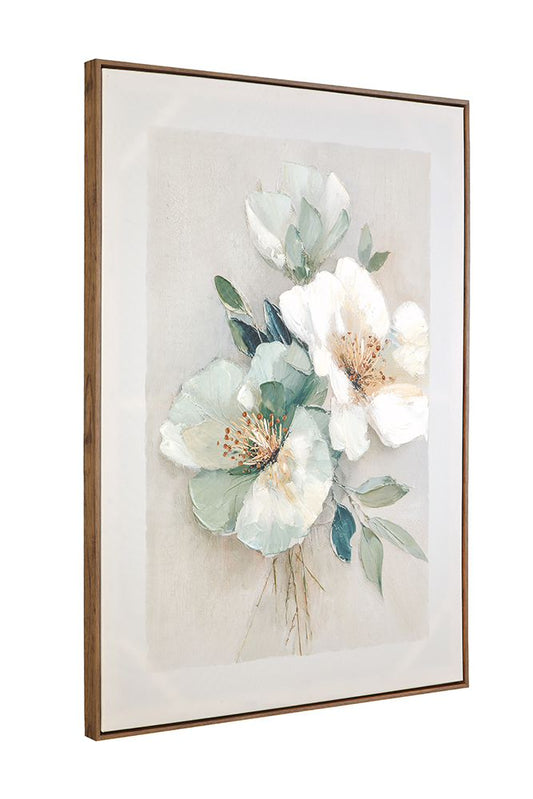 Bassett Mirror - Floral Harmony III Green Floral Framed Canvas - 7301-124 view 2
