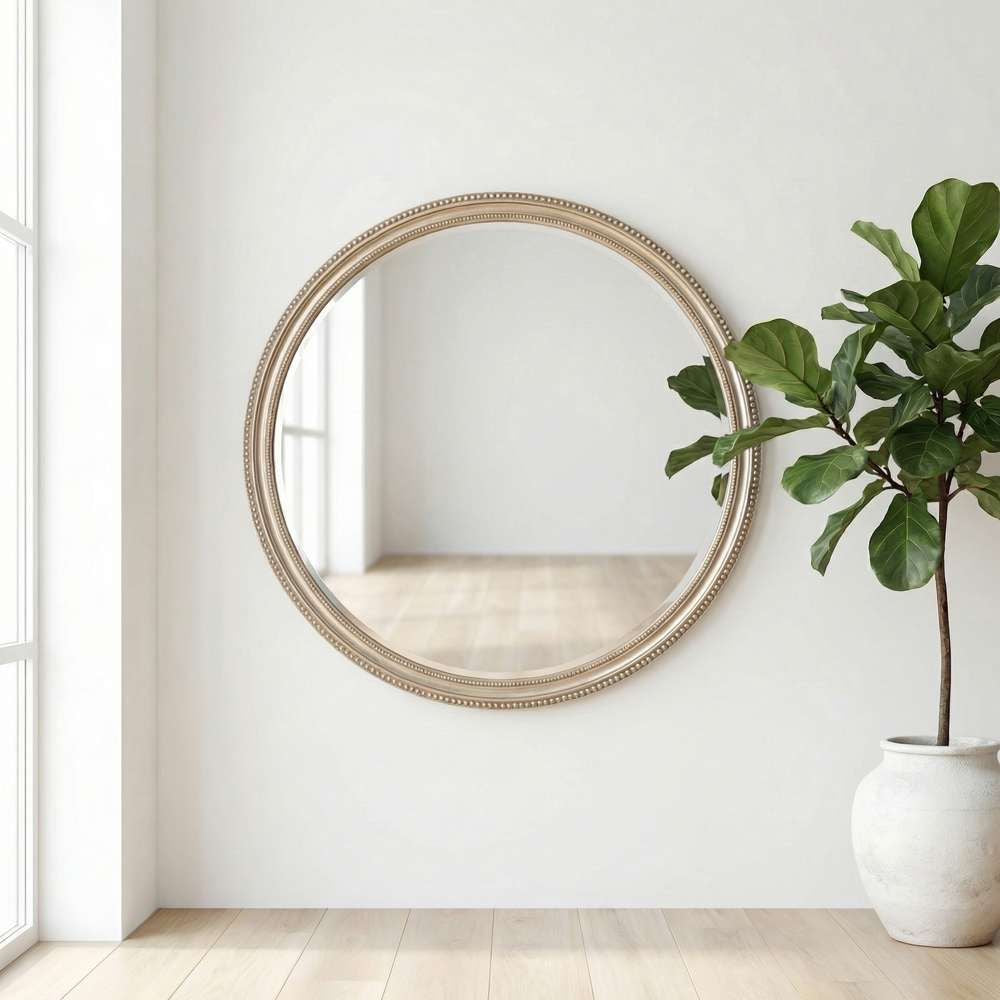 Bassett Mirror - Gateway 48" Champagne Round Wall Mirror - M5272 view 5