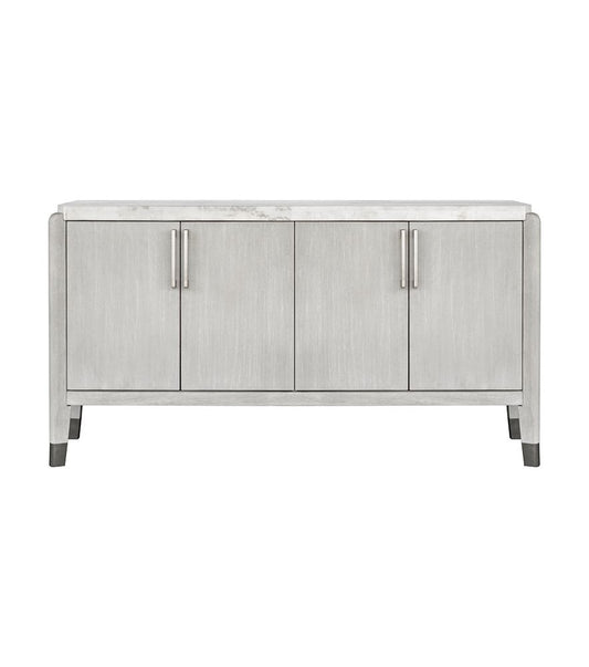 Bassett Mirror - Gavin 66" Driftwood Oak Marble Four-Door Storage Cabinet - 1250-DR-576 view 2