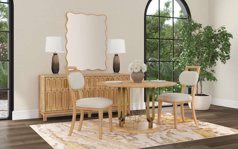 Bassett Mirror - Hadar 50" Gold Leaf Rectangular Wall Mirror - M5229 view 9