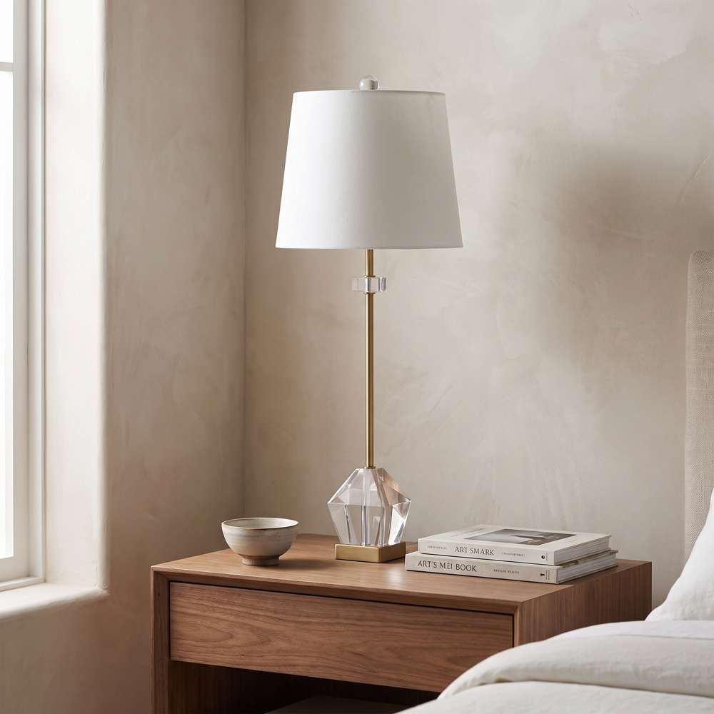 Bassett Mirror - Hampton 32" Gold Crystal Table Lamp - L4530T view 5