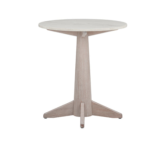 Bassett Mirror - Horizons End Table in White Oak & White Marble - 2533-LR-200 view 2