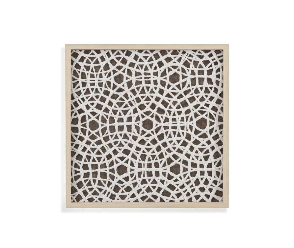 Bassett Mirror - Lined Canvas Wall Art - 7500-735EC veiw 1
