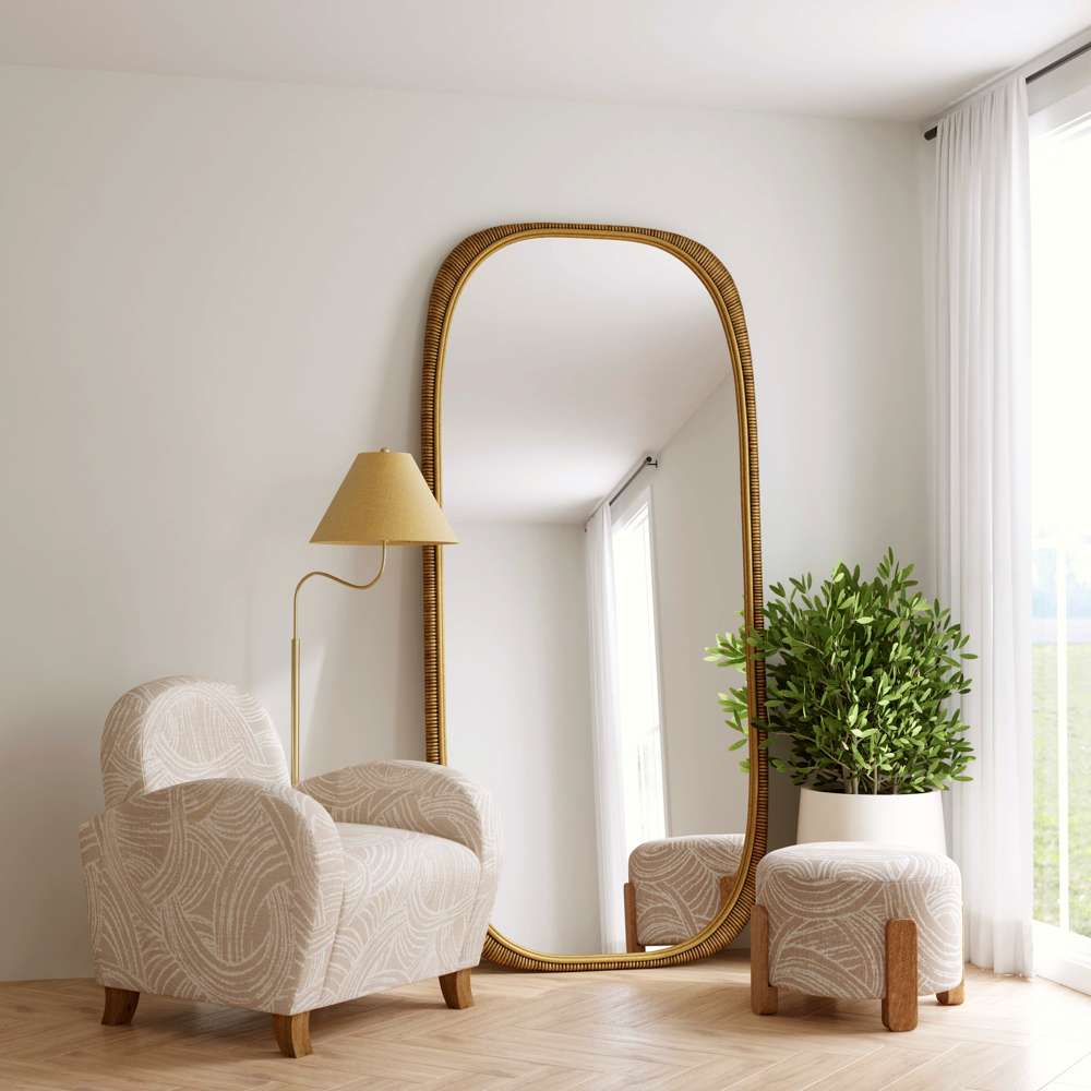 Bassett Mirror - Malton 90" Gold Floor Mirror - M5211 view 6