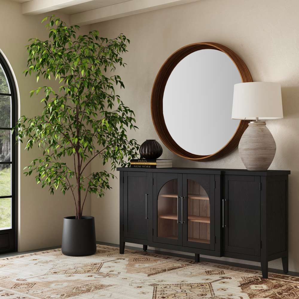 Bassett Mirror - Marcella 48" Natural Round Wall Mirror - M5207 view 6