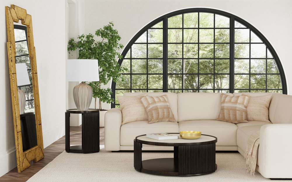 Bassett Mirror - Metouro 78" Gold Floor Mirror - M5213 view 7