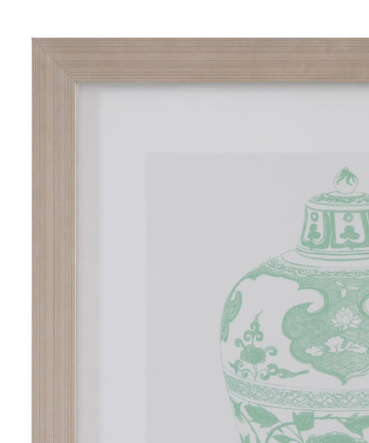 Bassett Mirror - Mint Vases I Framed Print in Green - 9902-264A view 2
