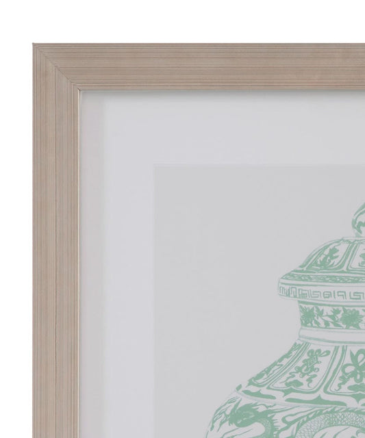 Bassett Mirror - Mint Vases II Framed Print in Green - 9902-264B view 2