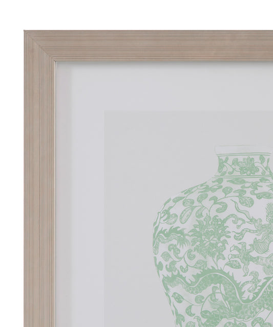 Bassett Mirror - Mint Vases III Framed Print in Green - 9902-264C view 2