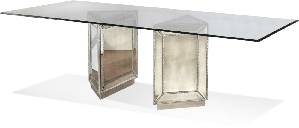 Bassett Mirror - Murano Double Pedestal Dining Table - D2624-600-909EC veiw 1
