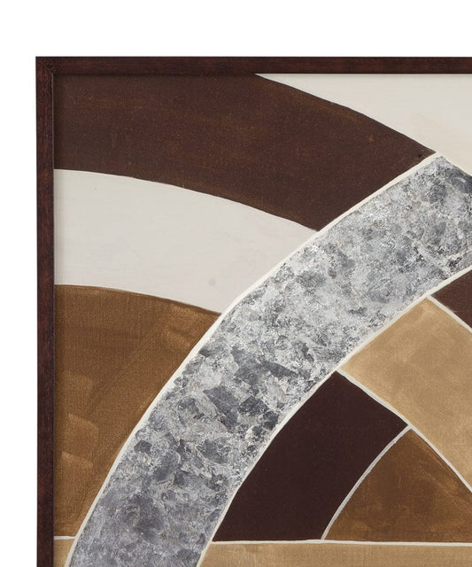 Bassett Mirror - Neutral Geometry II Framed Print in Brown - 9902-289B view 2