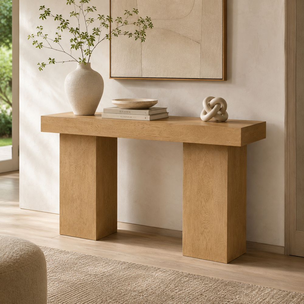 Bassett Mirror - Padula 48" Light Oak Console Table - 9412-LR-400 view 5