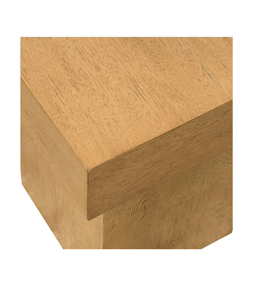 Bassett Mirror - Padula Square Light Oak End Table - 9412-LR-250 view 3