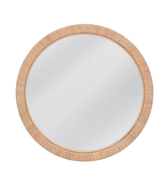Bassett Mirror - Picardy Wall Mirror in Light Natural Rattan - M5262 view 2