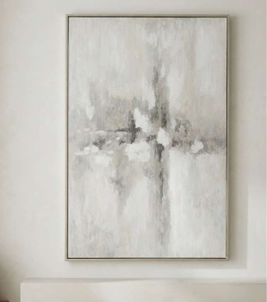 Bassett Mirror - Quiet Reflection Neutral Landscape Framed Canvas - 7301-133 view 5