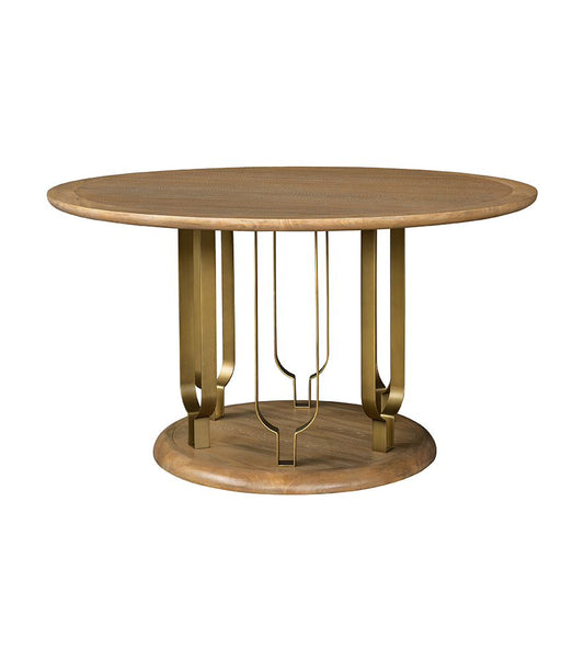 Bassett Mirror - Ryder 54" Chestnut Elm Round Dining Table - 6091-700B-T view 2