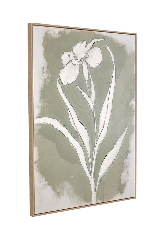 Bassett Mirror - Serene Botanical I Green Floral Framed Canvas - 7301-137 view 2