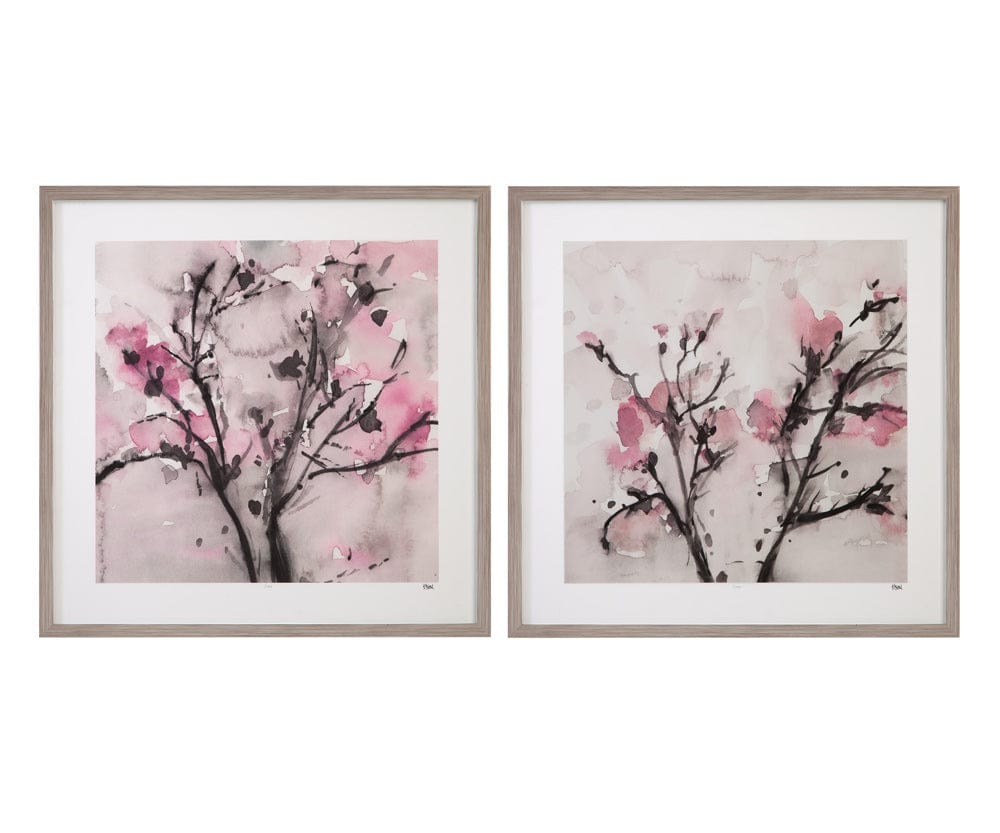 Bassett Mirror - The Blossoms II Framed Print in Pink - 9902-261B view 3