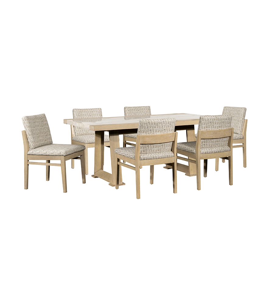 Bassett Mirror - Trifecta Beige Upholstered Dining Chair (Set of 2) - 6023-DR-800-2 view 5
