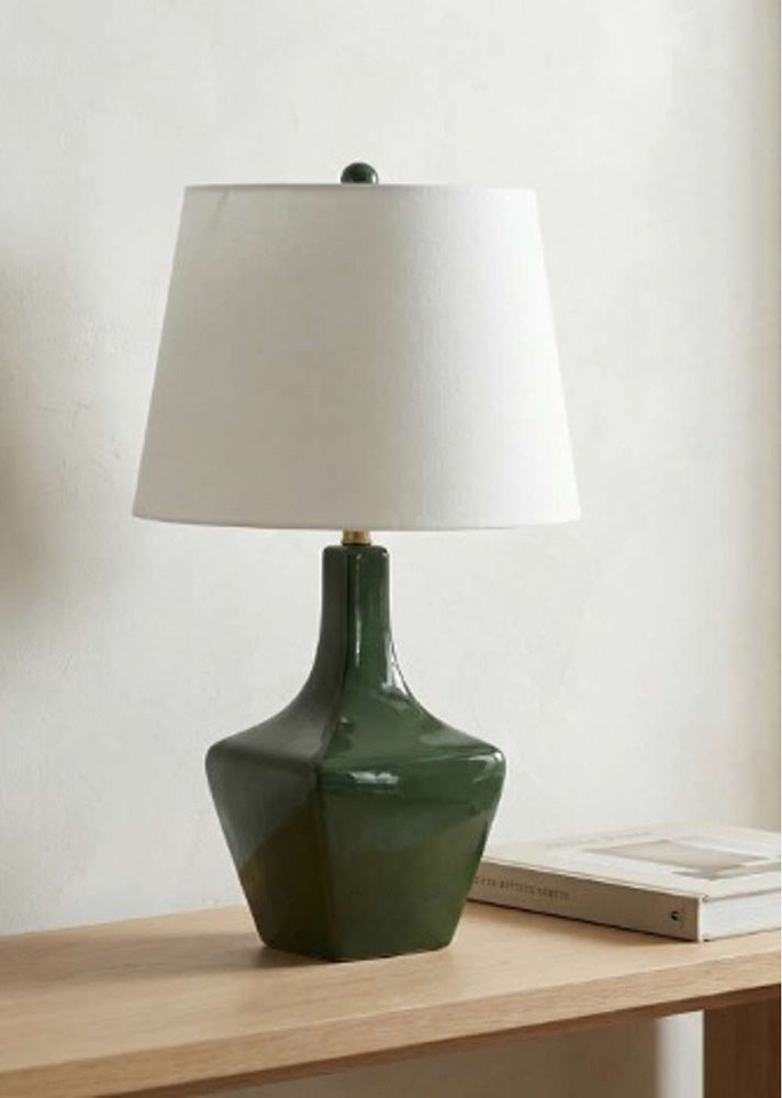 Bassett Mirror - Valen 28" Emerald Green Ceramic Table Lamp - L4825T view 4