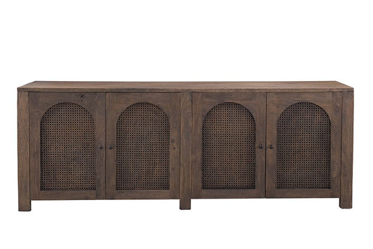 Bassett Mirror - Walsh 79" Antique Walnut Four-Door Storage Cabinet - 6003-DR-576 view 2