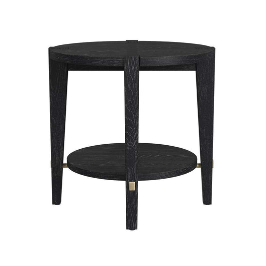 Bassett Mirror - Whitfield Round End Table - 9985-LR-220 veiw 2