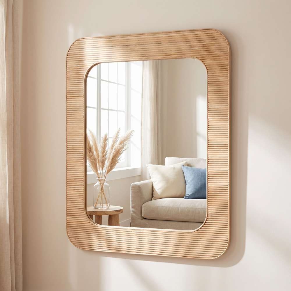 Bassett Mirror - Wilson 50" Natural Rectangular Wall Mirror - M5208 view 5