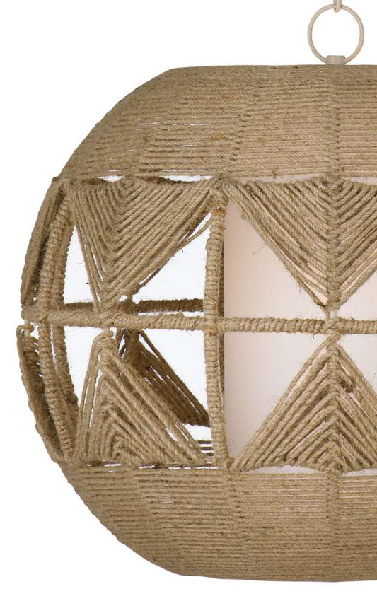 Bassett Mirror - Woven Pendant Lamp - L4185PEC veiw 2
