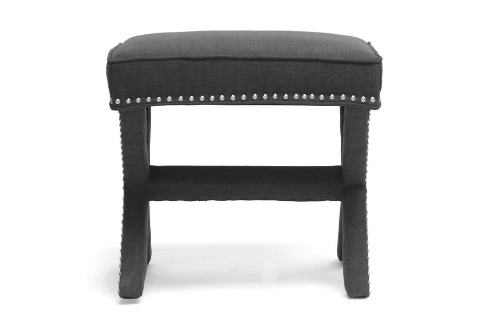 Baxton Studio - 0 Bench - BH-63907-Grey view 4