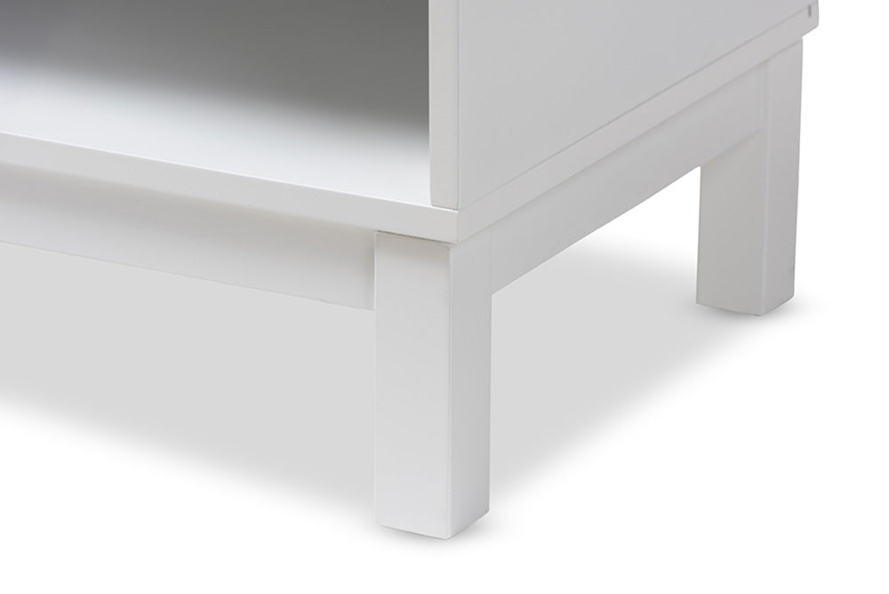Baxton Studio - 0 Nightstand - HNS01-White-NS view 8