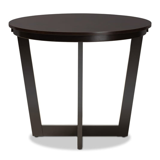 Baxton Studio - Alayna Dining Table in Dark Brown - RH7048T-Dark Brown-35-IN-DT view 2