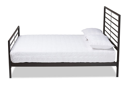 Baxton Studio - Alva Full Size Bed - TS-Alva-Black-Full view 2
