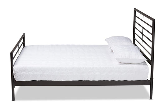 Baxton Studio - Alva Full Size Bed - TS-Alva-Black-Full view 2