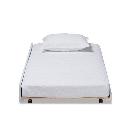 Baxton Studio - Alya Trundle in White/Gold - MG 0016-1-White-Trundle view 2