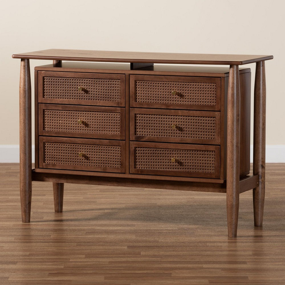 Baxton Studio - Alyssa Dresser in Walnut Brown - SW8000-86D6D-Walnut-Dresser view 9